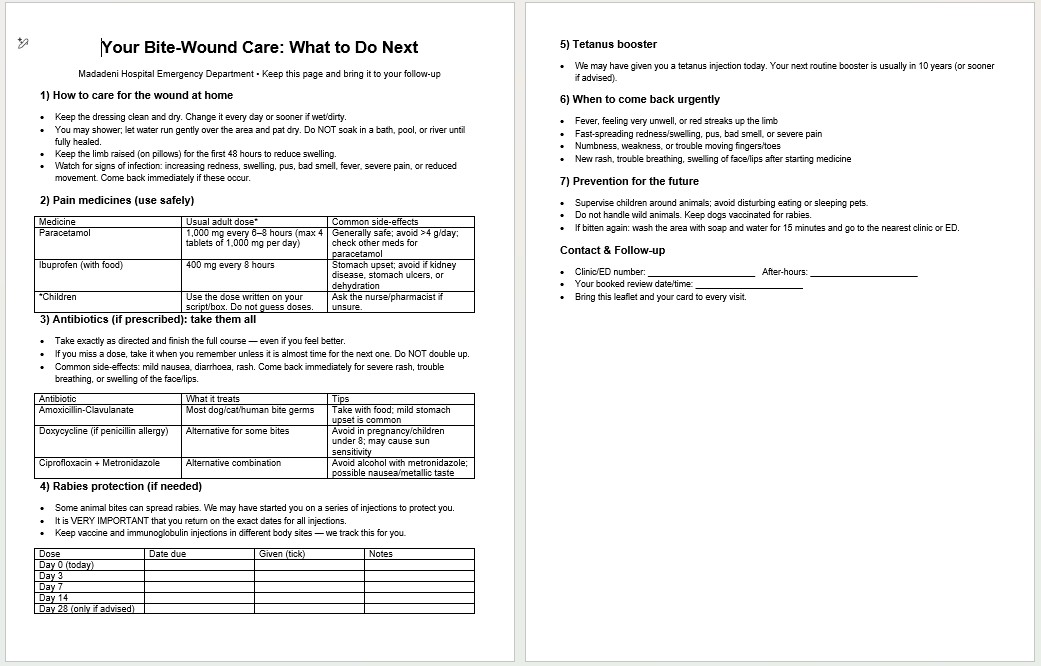 Medical Writing Sample 1